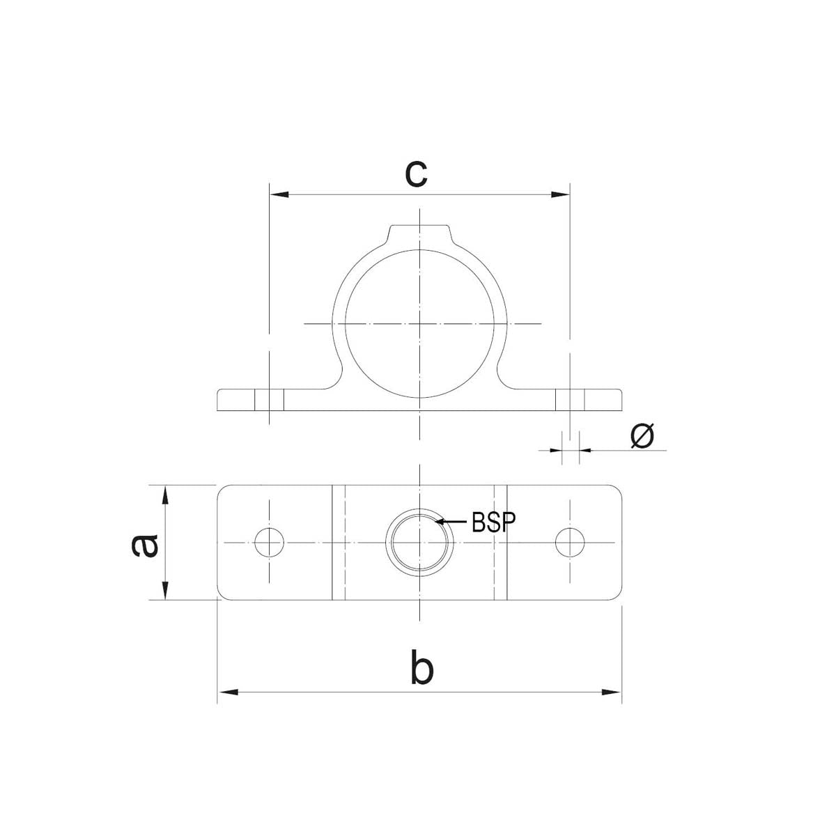 Dobbeltsidet Clarrods flangebeslag, Vintage Brown - CL198-VB | Erik Larsen & Søn | Clarrods Vintage Brown | Foto 4