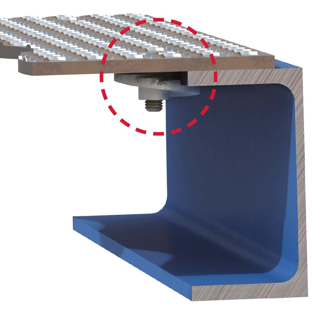 Lindapter Type FF gulvbeslag | til stålplader og dørkgulve | anvendelse
