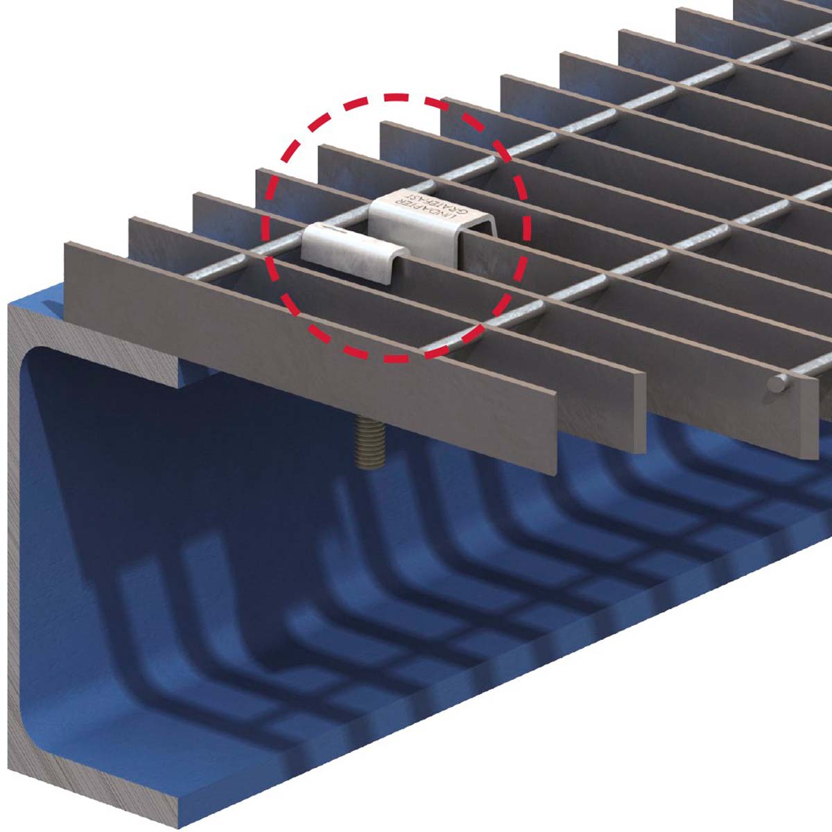 Lindapter Type GF gulvbeslag | til gitterriste | anvendelse