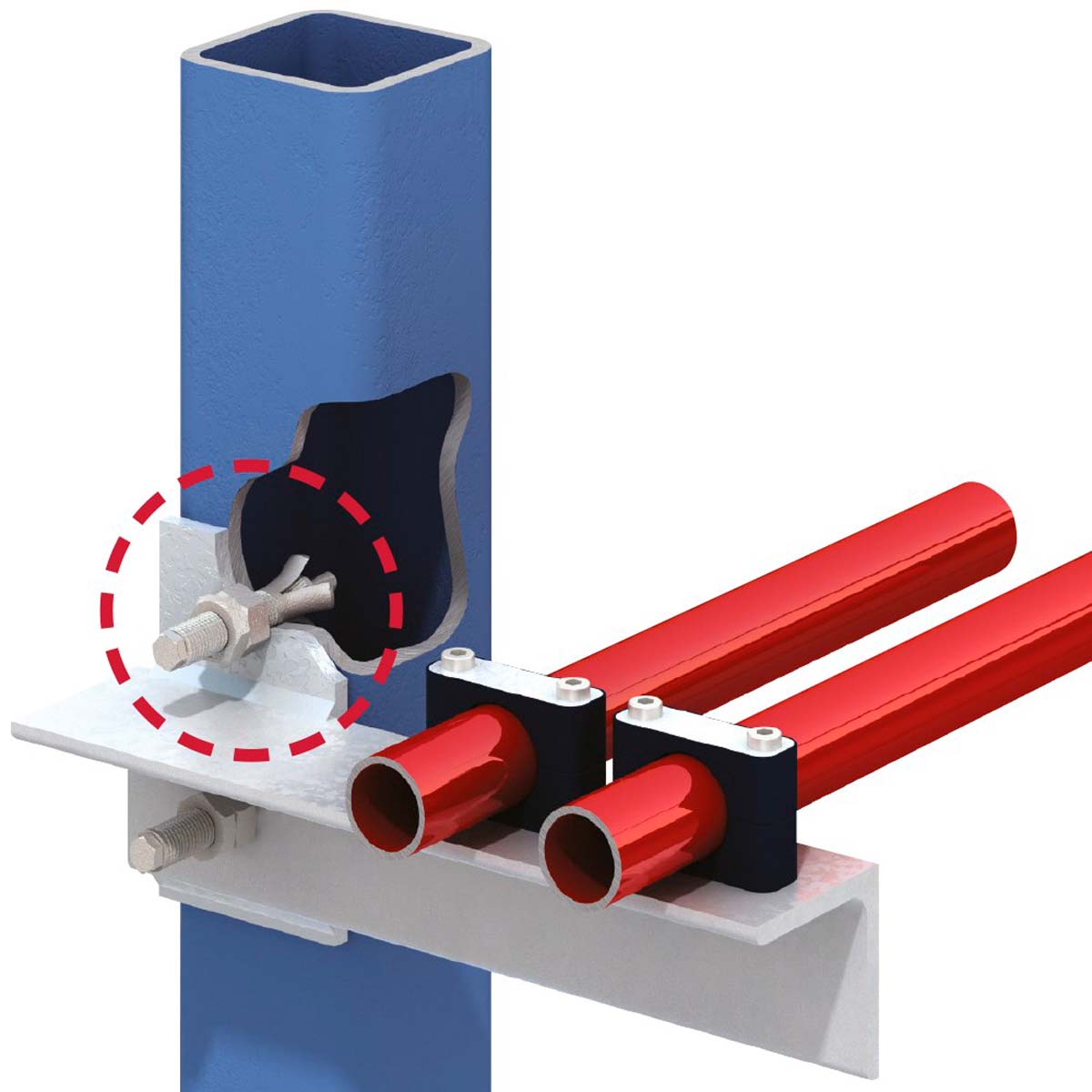 Lindapter Type LB2 Lindibolt ekspansionsbolt | anvendelse