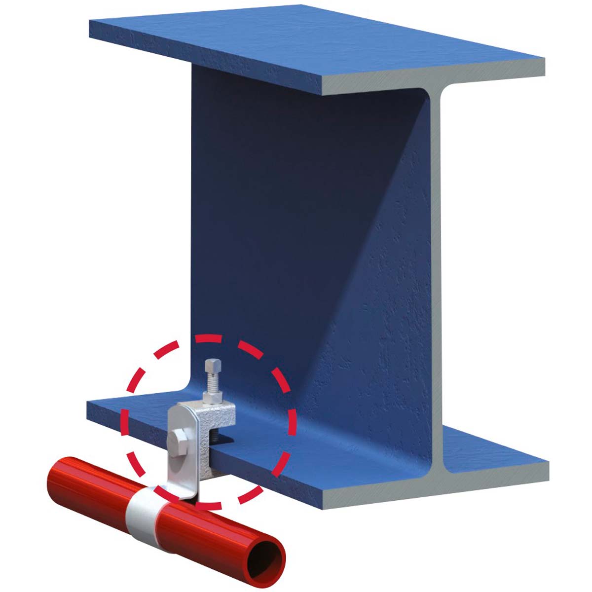 Lindapter Type LC Lindiclip flangebeslag/bjælkeklo | anvendelse