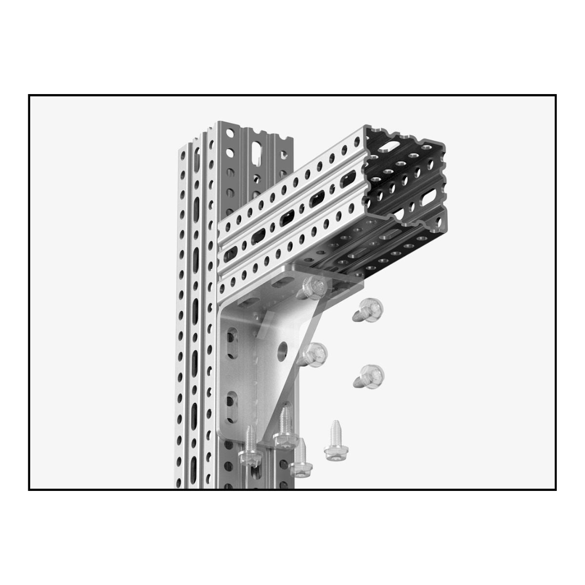 OGCKE - CERTA KE Heavy-Duty montageskinne, 82x82 mm | Certa | HD montageskinne | Foto 4