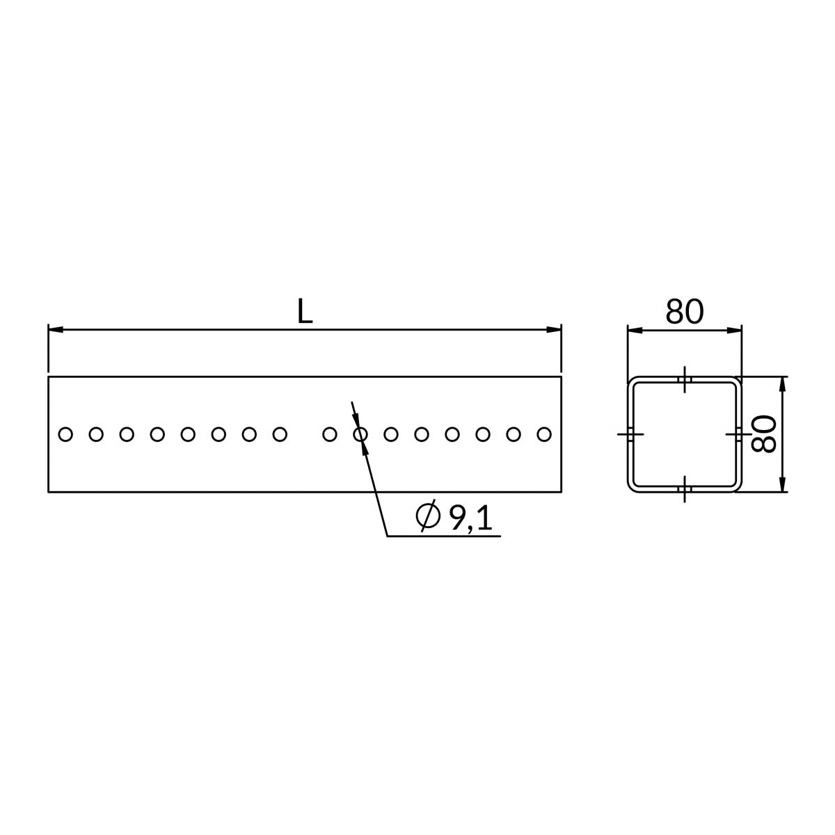 OGCLWKKJ - CERTA LWK indvendig skinnesamling | Certa | Beslag til HD skinnesystem | Foto 2