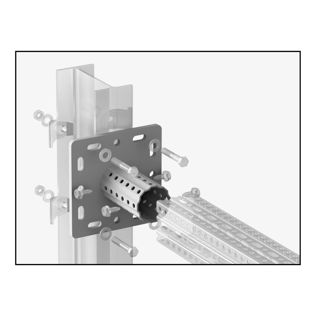 OGCS200KE - CERTA KE S200 fodflange | Certa | Beslag til HD skinnesystem | Foto 4