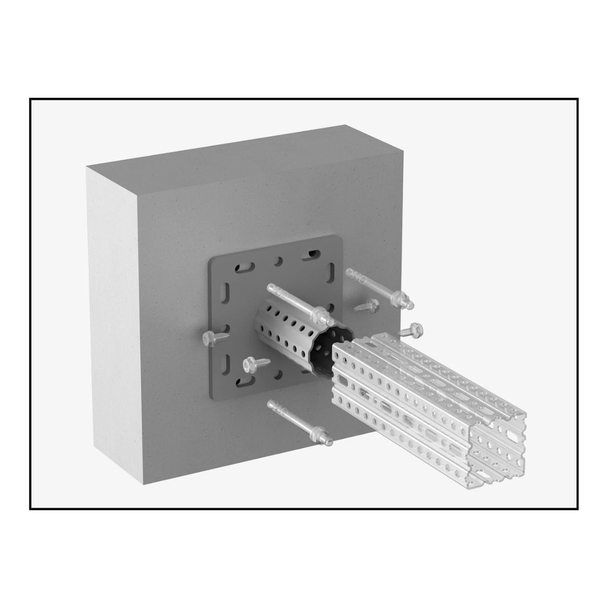 OGCS200KE - CERTA KE S200 fodflange | Certa | Beslag til HD skinnesystem | Foto 5