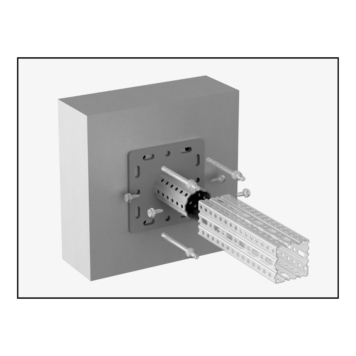 OGCS200KJ - CERTA KJ S200 fodflange | Certa | Beslag til HD skinnesystem | Foto 5