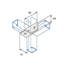 P1038 - Vinkelbeslag 90 gr. | Unistrut | Beslag til skinnesystemer | Foto 1