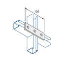 P1066 - Lige planbeslag, 3 huls | Unistrut | Beslag til skinnesystemer | Foto 1