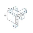 P1325 - Vinkelbeslag 90 gr. | Unistrut | Beslag til skinnesystemer | Foto 1