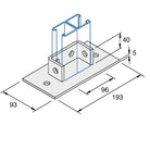P2073 - Flangebeslag | Unistrut | Beslag til skinnesystemer | Foto 1