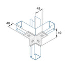P2223 - Flangebeslag | Unistrut | Beslag til skinnesystemer | Foto 1