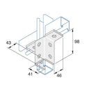 P2346 - Flangebeslag | Unistrut | Beslag til skinnesystemer | Foto 1