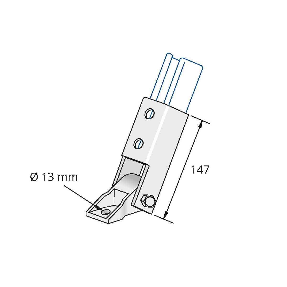 P2815 - Justerbart vinkelbeslag 30-180 gr. | Unistrut | Beslag til skinnesystemer | Foto 1