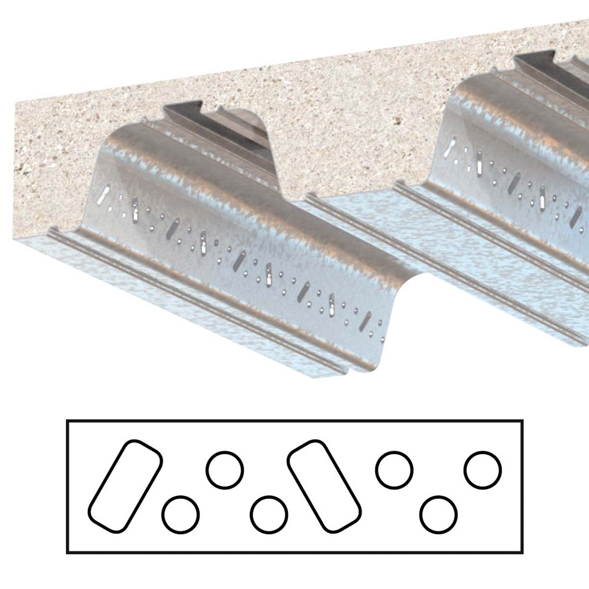 Lindapter Type TR60 dækbeslag til nedstropning | til TR60+ og TR80+kompositdæk