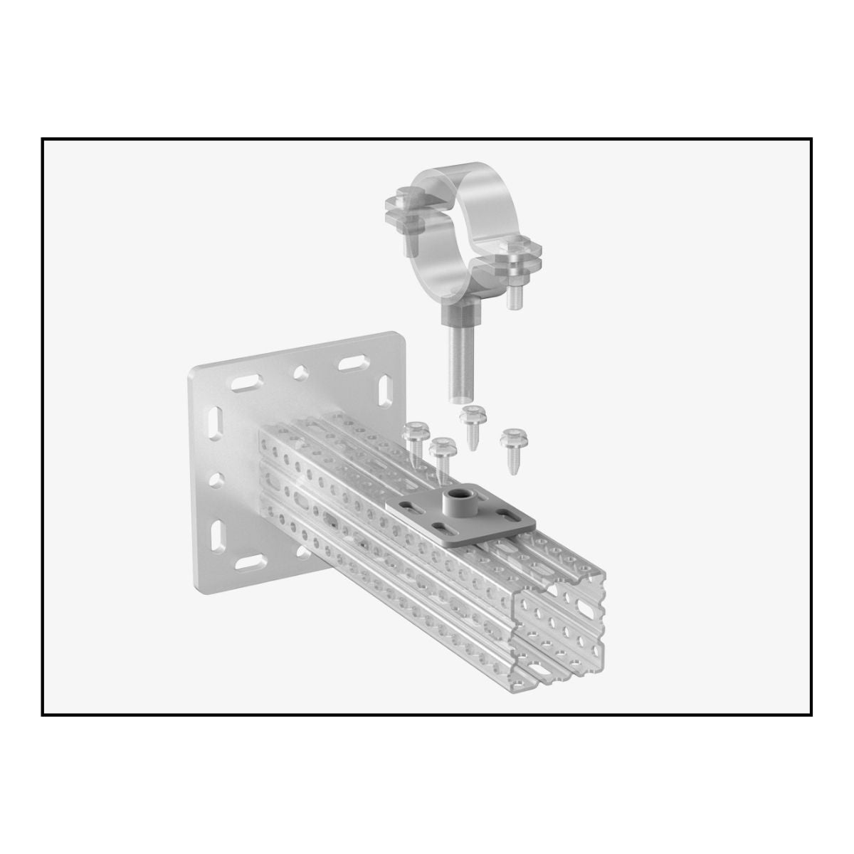 XPCPMKE - CERTA KE PM 4-huls bagplade | Certa | Beslag til HD skinnesystem | Foto 3