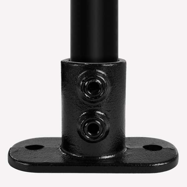 Køb bundflange til rør | Eks. til lagerreol, pull-up bar eller rækværk