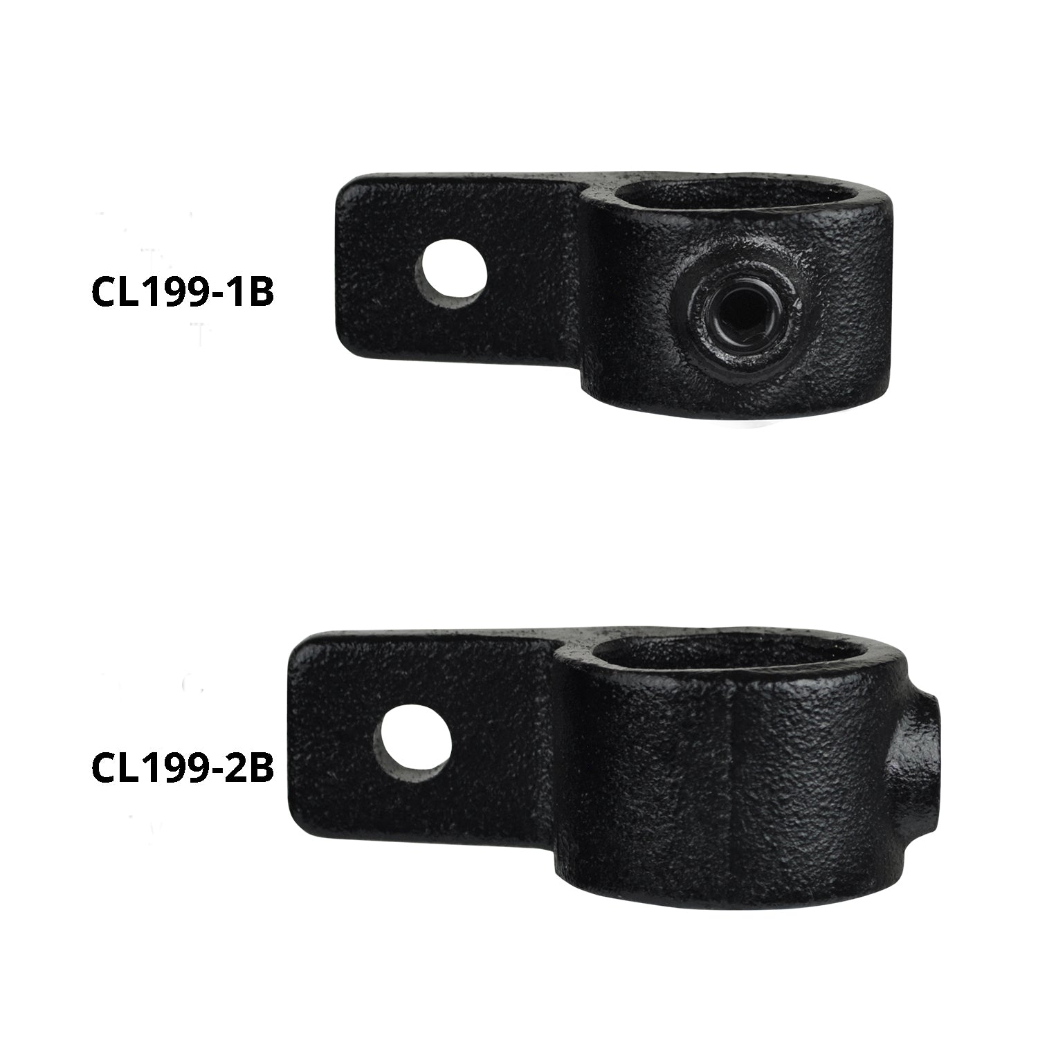 Enkeltsidet flangebeslag, Clarrods Black - CL199-B | Erik Larsen & Søn | Clarrods Black | Foto 4