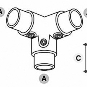 3-vejs hjørne-top - Clarrods Clamps CL128 | Erik Larsen & Søn | Clarrods | Foto 3