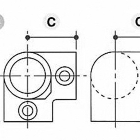 3-vejs hjørne-top, Clarrods Black - CL128-B | Erik Larsen & Søn | Clarrods Black | Foto 6