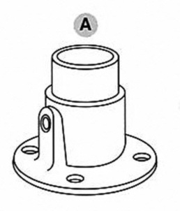 Vægflange - Clarrods Clamps CL131 | Erik Larsen & Søn | Clarrods | Foto 4