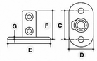 Bund- og rækværksflange - Clarrods Clamps CL132 | Erik Larsen & Søn | Clarrods | Foto 6