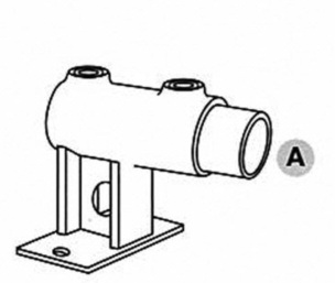 Vandret rækværksflange - Clarrods Clamps CL145 | Erik Larsen & Søn | Clarrods | Foto 3