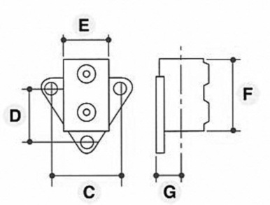 Rækværksflange til væg - Clarrods Clamps CL146 | Erik Larsen & Søn | Clarrods | Foto 4