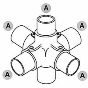 4-vejs kryds - Clarrods Clamps CL158 | Erik Larsen & Søn | Clarrods | Foto 4