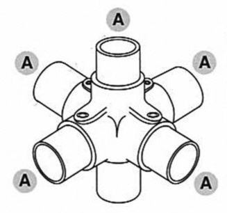 4-vejs kryds - Clarrods Clamps CL158 | Erik Larsen & Søn | Clarrods | Foto 4