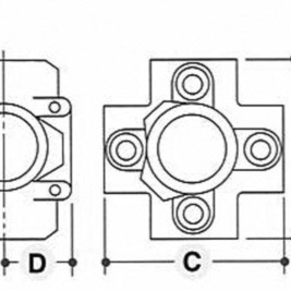 4-vejs kryds - Clarrods Clamps CL158 | Erik Larsen & Søn | Clarrods | Foto 5