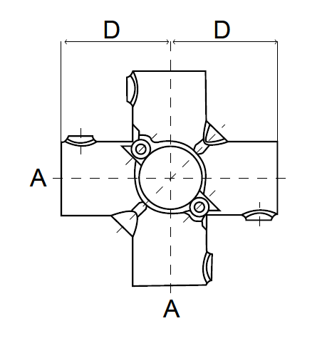 4-vejs split kryds - Clarrods Clamps CL158A | Erik Larsen & Søn | Clarrods | Foto 3