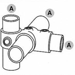 Overkryds med kort t-stykke - Clarrods Clamps CL165 | Erik Larsen & Søn | Clarrods | Foto 4