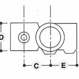 Overkryds med kort t-stykke - Clarrods Clamps CL165 | Erik Larsen & Søn | Clarrods | Foto 5