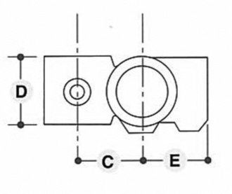 Overkryds med kort t-stykke - Clarrods Clamps CL165 | Erik Larsen & Søn | Clarrods | Foto 5