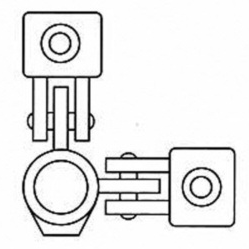 Dobbelt hængsel (90°) - Clarrods Clamps CL168 | Erik Larsen & Søn | Clarrods | Foto 5