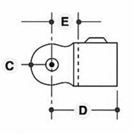 Hængselsled, hun - Clarrods Clamps CL173F | Erik Larsen & Søn | Clarrods | Foto 4