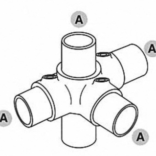3-vejs kryds, Clarrods Black - CL176-B | Erik Larsen & Søn | Clarrods Black | Foto 4