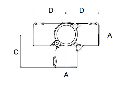 3-vejs split kryds - Clarrods Clamps CL176A | Erik Larsen & Søn | Clarrods | Foto 3