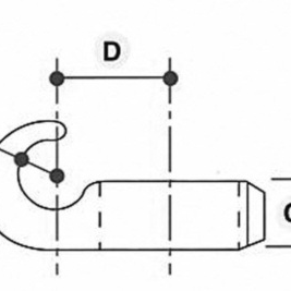 Låsekrave med krog - Clarrods Clamps CL182 | Erik Larsen & Søn | Clarrods | Foto 4