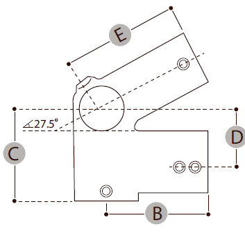 Tagskægsfitting - Clarrods Clamps CL185 | Erik Larsen & Søn | Clarrods | Foto 5