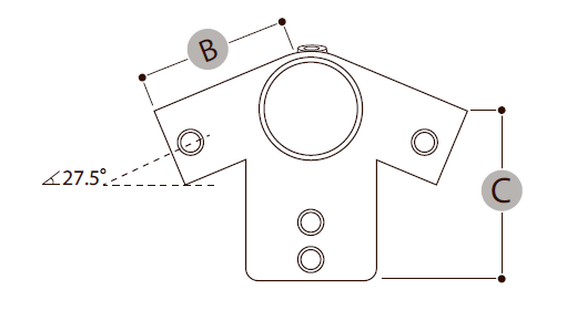 Højderygsfitting - Clarrods Clamps CL191 | Erik Larsen & Søn | Clarrods | Foto 6