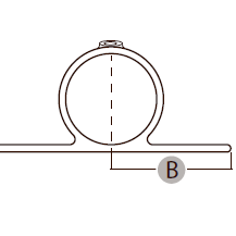 Dobbeltsidet flangebeslag, Clarrods Black - CL198-B | Erik Larsen & Søn | Clarrods Black | Foto 5