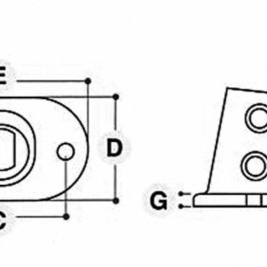 Vinklet justerbar flange (0°-11°) - Clarrods Clamps CL232 | Erik Larsen & Søn | Clarrods | Foto 4