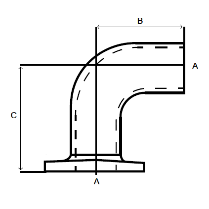 Vægflange med bøjning (90°) - Clarrods Clamps CLDDA2 | Erik Larsen & Søn | Clarrods | Foto 7