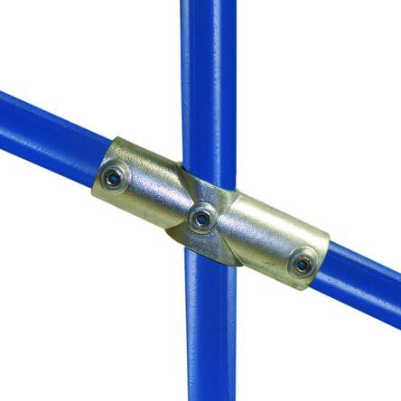 2-vejs justerbart kryds (11°-30°) | galvaniseret rørfitting type 328 | Kee Klamp | pipe clamps | Erik Larsen & Søn