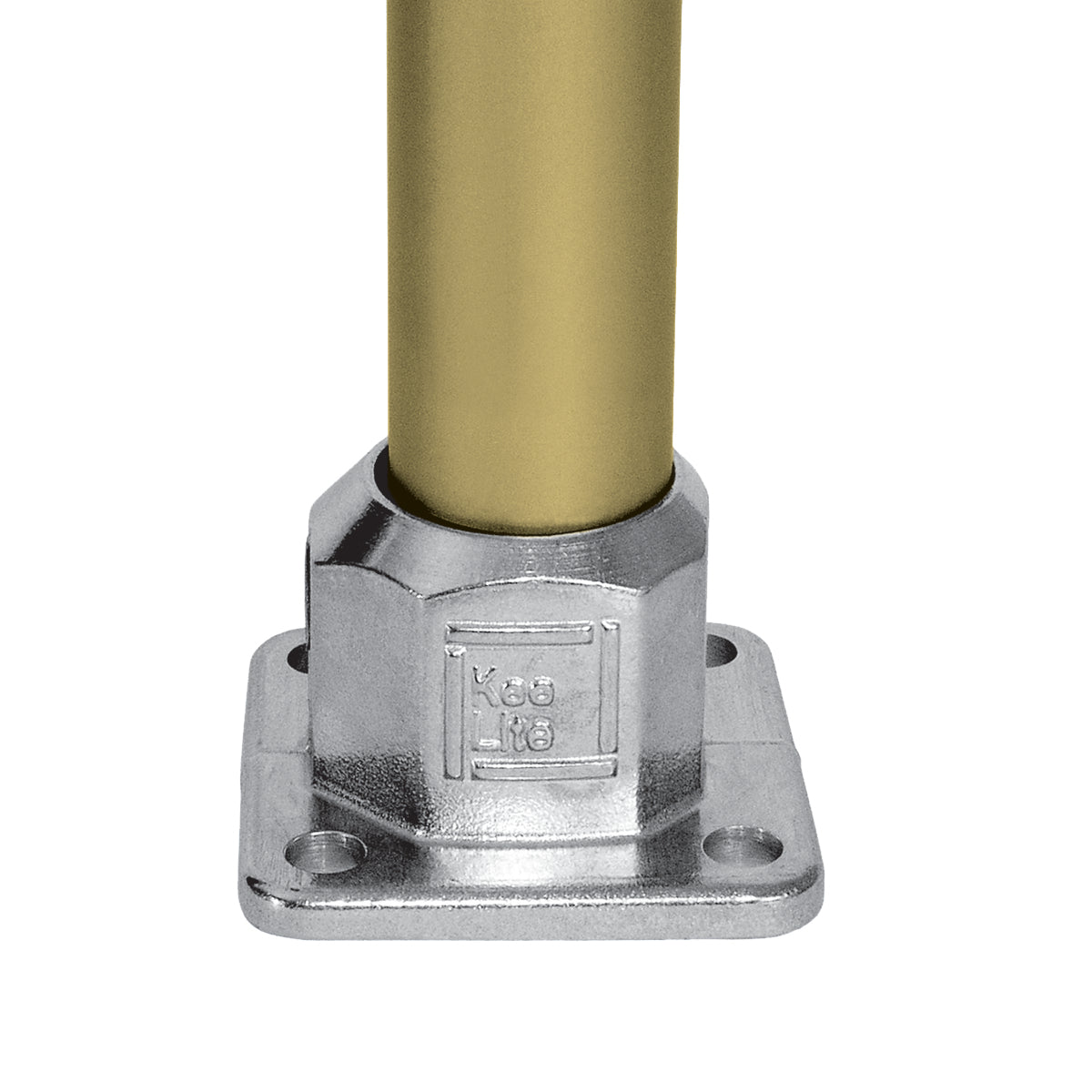 Bund- og rækværksflange | aluminium rørfitting type L152 | Kee Lite | pipe clamps | Erik Larsen & Søn