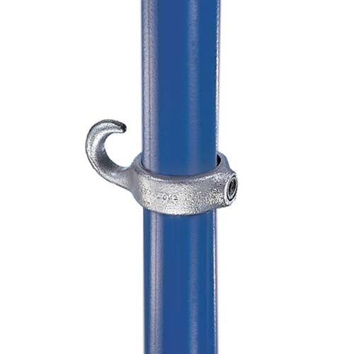 Galvaniseret låsekrave/ring med krog til gevindfrie vandrør