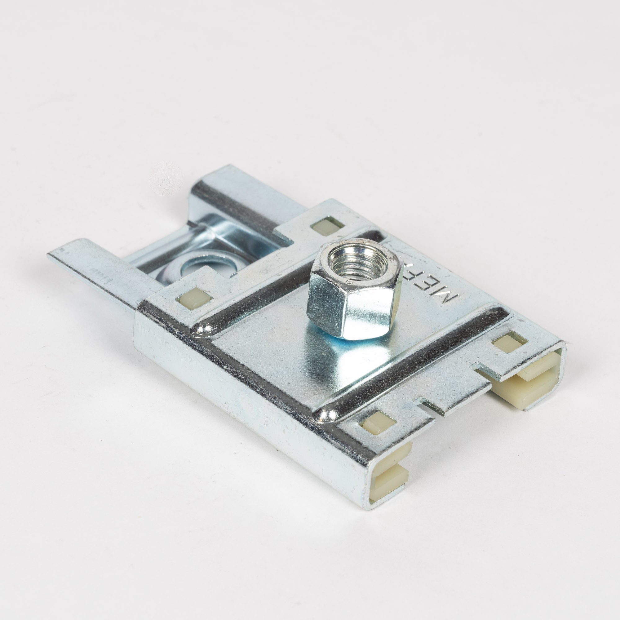 Glidebeslag med en muffe - M8-1/2 tilslutning | Erik Larsen & Søn | Beslag til rørbøjler | Foto 1