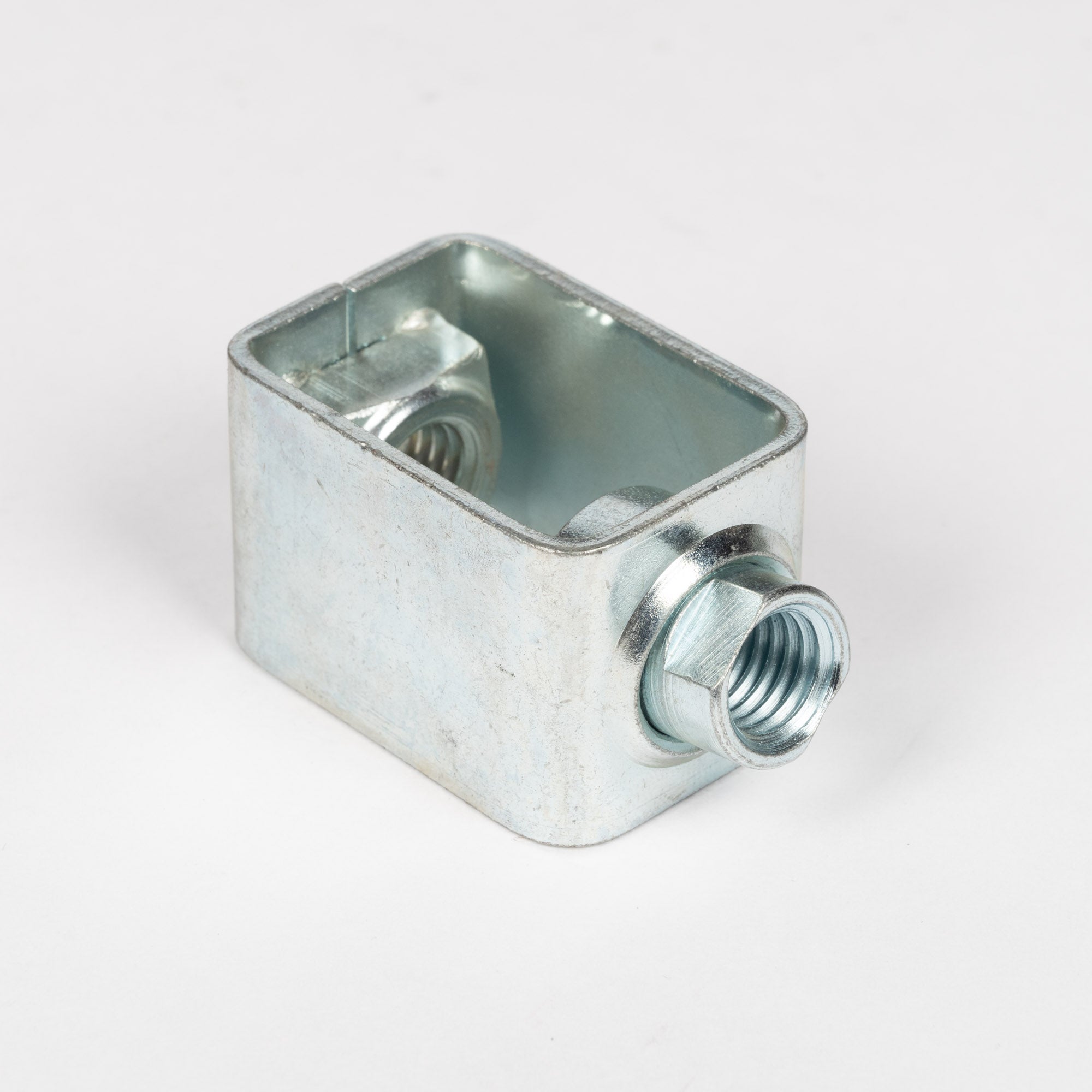 Højderegulering med lodret gevindhul | Erik Larsen & Søn | Beslag til rørbøjler | Foto 1