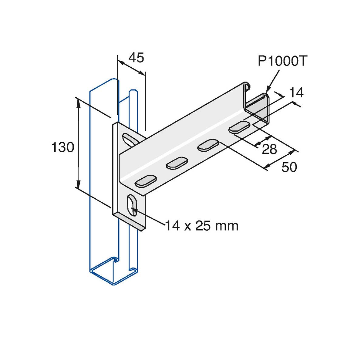 Bæring med 41x41 mm hulskinne